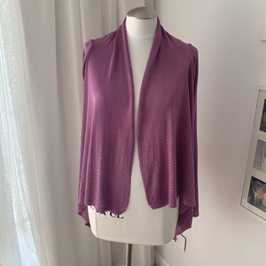 Will Smith M purple cardigan
